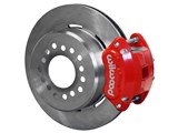 Wilwood 140-12212-R D154 Pro-Series 12" Rear Big Brake Kit, Red, Ford Small Flange W/2.5 Offset