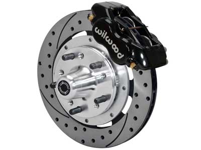 Wilwood 140-12297-D Dynalite 12.19" Front Hub Brake Kit, Drilled, Black, 1979-2003 GM Vehicles / Wilwood 140-12297-D Big Brake Kit