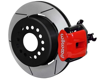 Wilwood 140-12363-R CPB 12.19" Rear Brake Kit W/Lines, Red, Slotted for Factory-Five 8.8 T-Bird IRS / Wilwood 140-12363-R CPB Rear Big Brake Kit