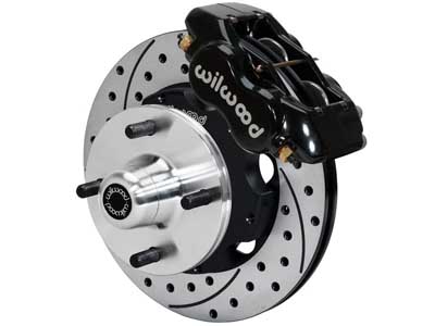 Wilwood 140-12535-D FDL Pro 11" Front Hub Brake Kit, Drilled, Black, 1963-1966 Ford / Wilwood 140-12535-D Big Brake Kit