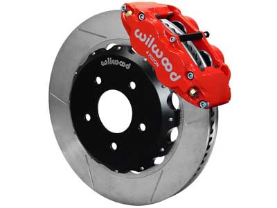 Wilwood 140-12613-R Superlite 4 Front 12.2" Big Brake Kit Red Slotted 1982-1986 Jeep CJ / Wilwood 140-12613-R Big Brake Kit