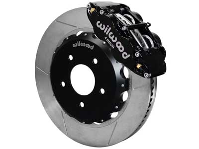 Wilwood 140-12613 Superlite 4 Front 12.2" Big Brake Kit Black Slotted 1982-1986 Jeep CJ / Wilwood 140-12613 Big Brake Kit