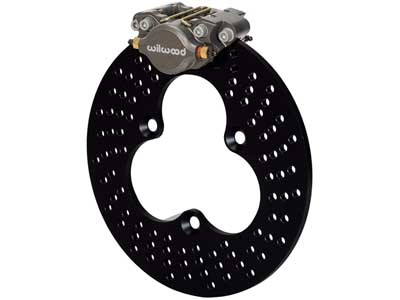 Wilwood 140-12956 Dynapro 10.95" Single Left Front Sprint & Midget Brake Kit / Wilwood 140-12956 Big Brake Kit