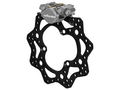 Wilwood 140-12957 Dynapro Single Left Front Big Brake Kit, Sprint 11.00" Scalloped Steel Rotor / Wilwood 140-12957 Big Brake Kit