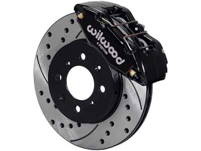 Wilwood 140-12996-D Dynapro Front 10" Rotor/Caliper Upgrade, Black, Drilled, Acura/Honda W/262mm OE / Wilwood 140-12996-D Big Brake Kit