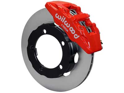 Wilwood 140-13303-R DynaPro 6 Front 12" Big Brake Kit, Red, 1966-1975 Bronco Dana 30/44 W/OE Drum / Wilwood 140-13303-R Big Brake Kit