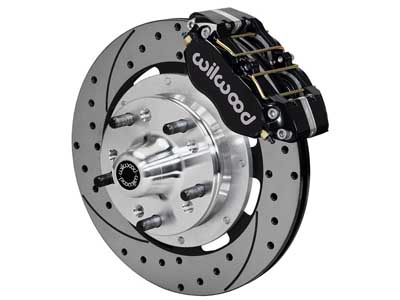 Wilwood 140-13343-D DP-DB Pro-Series 11" Front Hub Brake Kit, Drilled, Black, 1965-1970 Ford Cars / Wilwood 140-13343-D Big Brake Kit