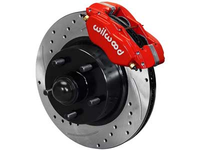 Wilwood 140-13653-DR Dynalite 11" Front Hub Big Brake Kit, Red, Drilled, 1960-1968 Ford & Mercury / Wilwood 140-13653-DR Big Brake Kit