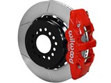 Wilwood 140-14068-R Rear AERO4 Red Slotted Big Brake Kit 2012-2016 Charger/Challenger/300C