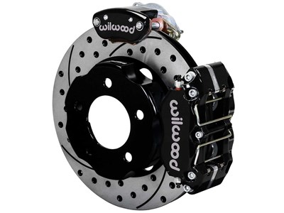 Wilwood 140-14089-D DPR/MC4 11" Rear Brake Kit W/Lines, Black, Drilled for Factory-5 T-Bird 8.8 IRS / Wilwood 140-14089-D Dynapro MC4 Rear Big Brake Kit