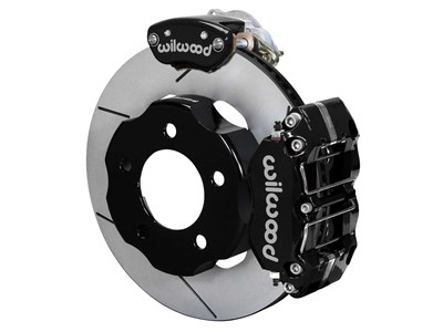 Wilwood 140-14089 DPR/MC4 11" Rear Brake Kit W/Lines, Black, Slotted for Factory-Five 8.8 T-Bird IRS / Wilwood 140-14089 Dynapro MC4 Rear Big Brake Kit