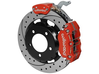 Wilwood 140-14640-DR NDPR/MC4 12.19" Rear Big Brake Kit W/Lines, Red, Drilled for Backdraft / Wilwood 140-14640-DR Dynapro MC4 Rear Brake Kit
