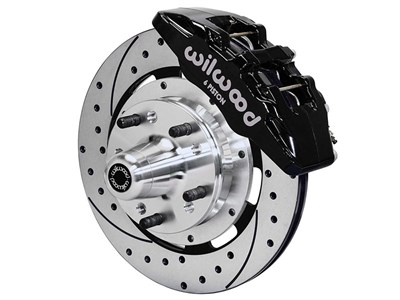 Wilwood 140-15198-D Dynapro 6 Front 12.19" Big Brake Kit, Drilled, Black, 1965-1972 Mopar C-Body / Wilwood 140-15198-D Big Brake Kit