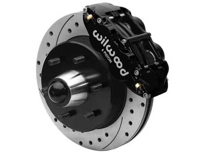 Wilwood 140-15944-D SL6R 12" Front Big Brake Kit, Drilled, Black, 1963-87 GM C10/C15 W/Drop Spindle / Wilwood 140-15944-D Front Big Brake Kit