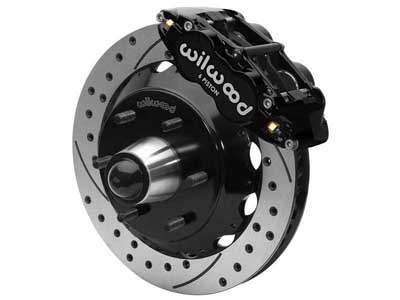 Wilwood 140-15945-D SL6R 13-in Front Big Brake Kit Drilled Black, 1963-87 GM C10/C15 W/Drop Spindle / Wilwood 140-15945-D Front Big Brake Kit