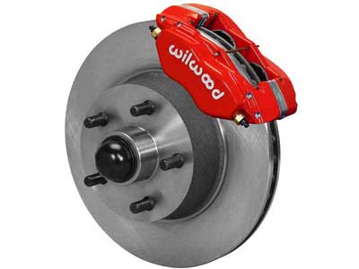 Wilwood 140-15980-R Forged Dynalite Front 11-inch Big Brake Kit, Red, Fits 1970-1990 GM A/B/F/X Body / Wilwood 140-15980-R Forged Dynalite Big Brake Kit
