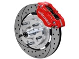 Wilwood 140-15981-DR Dynapro Radial Front 12" Big Brake Kit, Red, Drilled, 1970-1990 GM A/B/F/X Body / Wilwood 140-15981-DR Forged Dynapro Big Brake Kit