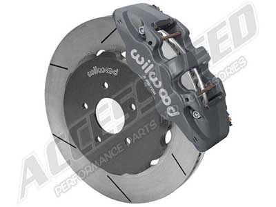 Wilwood 140-16010 AERO6 Front Lug Drive 14" Race Big Brake Kit, Ano Gray 1995-1999 BMW E36 / M3 / Wilwood 140-16010 Big Brake Kit
