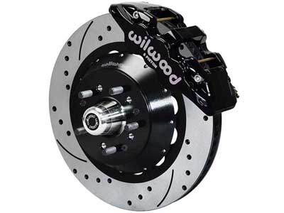 Wilwood 140-16246-D AERO6 14" Front Hub Big Brake Kit, Black, Drilled, 1979-2003 GM G-Body, S10, S15 / Wilwood 140-16246-D AERO6 Front Big Brake Kit