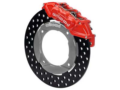 Wilwood 140-16626-DR Front UTV6 Big Brake Kit, Red, Drilled Rotors for 2019-up Honda Talon 1000 / Wilwood 140-16626-DR Front Honda Talon Brake Kit