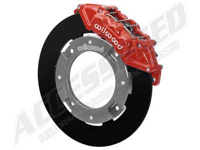 Wilwood 140-16628-R Front UTV6 Big Brake Kit, Red, Plain Rotors for 2017-2023 Can-Am Maverick X3 / Wilwood 140-16628-R Front UTV6 Big Brake Kit