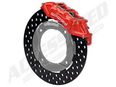 Wilwood 140-16632-DR Front UTV6 Big Brake Kit Red Drilled Rotors, 2014-up Polaris RZR XP 1000 & RS1 / Wilwood 140-16632-DR Front UTV6 Big Brake Kit
