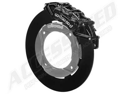 Wilwood 140-16632 Front UTV6 Big Brake Kit Black Plain Rotors for 2014-up Polaris RZR XP 1000 & RS1 / Wilwood 140-16632 Front Polaris RZR Big Brake Kit