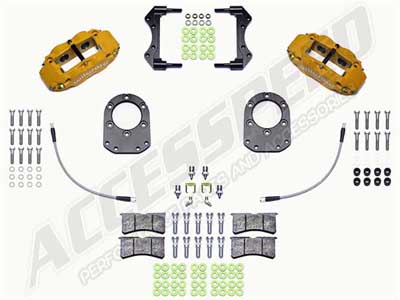 Wilwood 140-16675-Y FNSL4R Front Yellow Caliper Upgrade Kit for 1969-1983 Porsche 911 with 3.5" Moun / Wilwood 140-16675-Y Big Brake Kit