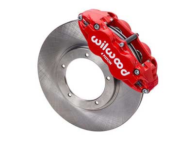 Wilwood 140-16679-R FNSL4R Front Big Brake Kit, 11.10", Red 1969-1983 Porsche 911 with 3.5" Mounts / Wilwood 140-16679-R Big Brake Kit