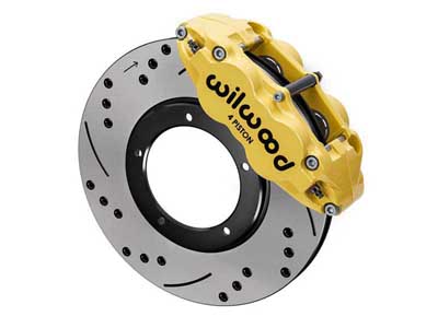 Wilwood 140-16681-DY FNSL4R Front Big Brake Kit 11.10" Drilled Yellow 1984-1989 Porsche 911 3.50" MT / Wilwood 140-16681-DY FNSL4R Front Big Brake Kit,11
