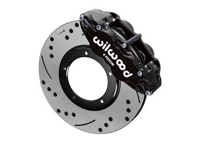 Wilwood 140-16681-D FNSL4R Front Big Brake Kit 11.10" Drilled Black 1984-1989 Porsche 911 3.50" MT / Wilwood 140-16681-D FNSL4R Front Big Brake Kit