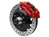 Wilwood 140-16908-DR FNSL6R 13" Front Brake Kit Drilled Red 1955-57 Chevy w/WWE Tri Five ProSpindle / Wilwood 140-16908-DR Big Brake Kit for Tri-Five