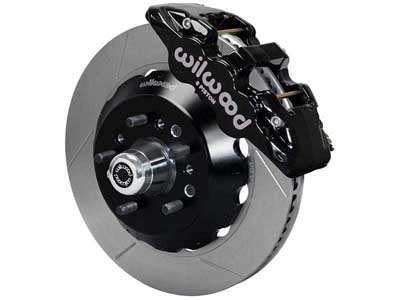 Wilwood 140-16910 AERO6 14" Front Big Brake Kit, Black, 1955-1957 Chevy w/WWE Tri Five ProSpindle / Wilwood 140-16910 Big Brake Kit for Tri-Five
