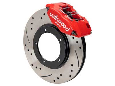 Wilwood 140-16946-DR Powerlite Front 11" Big Brake Kit, Drilled, Red 1969-1974 Porsche 911 w/3" MT / Wilwood 140-16946-DR Porsche 911 Big Brake Kit