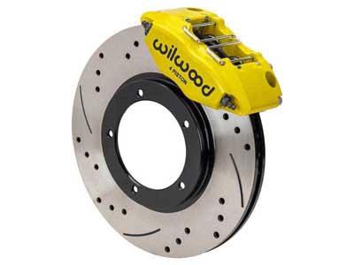 Wilwood 140-16946-DY Powerlite Front 11" Big Brake Kit Drilled Yellow 1969-1974 Porsche 911 w/3" MT / Wilwood 140-16946-DY Porsche 911 Big Brake Kit