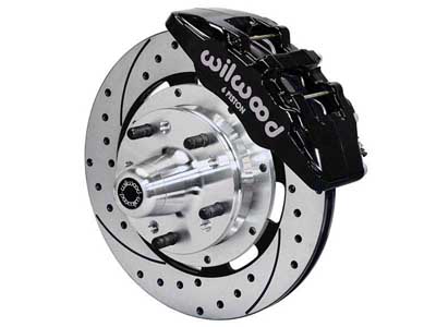 Wilwood 140-17321-D Dynapro 12" Front Big Brake Kit, Drilled, Black, CDP 73-83 A,B,E,F,J Body w/Disc / Wilwood 140-17321-D 1973-1983 CDP Big Brake Kit