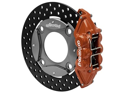 Wilwood 140-17574-DR UTV6 11.25" Rear Big Brake Kit, Drilled, Red For 2016-2021 Polaris RZR XP Turbo / Wilwood 140-17574-DR UTV6 Rear Big Brake Kit