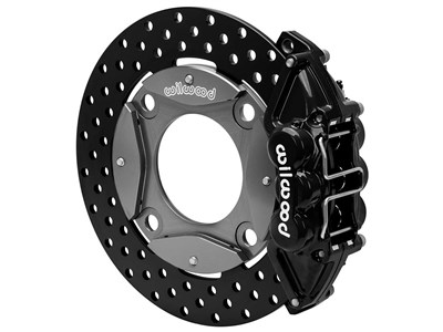 Wilwood 140-17574-D UTV6 11.25" Rear Brake Kit, Drilled, Black For 2016-2021 Polaris RZR XP Turbo / Wilwood 140-17574-D UTV6 Rear Big Brake Kit