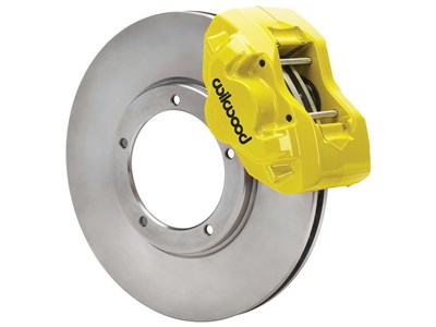 Wilwood 140-17654-Y D45 11" Front Brake Kit W/Lines, Yellow for 1984-1989 Porsche 911 W/3.50 Mount / Wilwood 140-17654-Y Porsche Front Big Brake Kit
