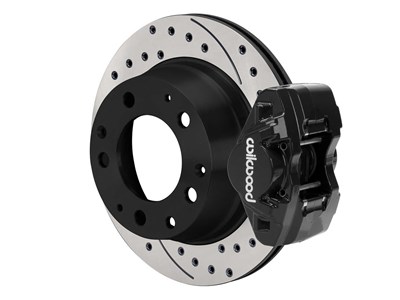 Wilwood 140-17655-D D31 11.42” Rear Brake Kit W/Lines, Black, Drilled 1969-83 Porsche 911 W/3.00 Mnt / Wilwood 140-17655-D D31 Porsche Rear Big Brake Kit