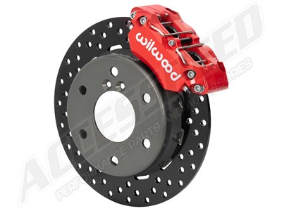 Wilwood 140-17946-DR Dynapro 11.75" Front Brake Kit, Red, Drilled for 2024-up Can-Am Maverick 6 Lug / Wilwood 140-17946-DR Dynapro Front Big Brake Kit