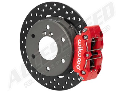 Wilwood 140-17947-DR Dynapro 11.75" Rear Brake Kit, Red, Drilled for 2024-up Can-Am Maverick 6 Lug / Wilwood 140-17947-DR Dynapro Rear Big Brake Kit