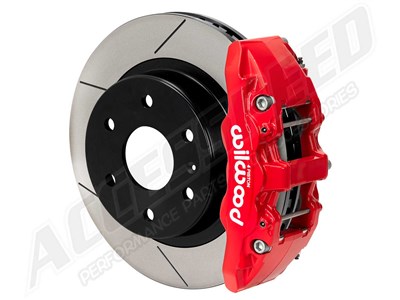 Wilwood 140-17956-R AERO4-DM Rear 13.25" Big Brake Kit Red Slotted for 2022-2024 MBZ Sprinter 2500 / Wilwood 140-17956-R MBZ Sprinter 2500 Brake Kit