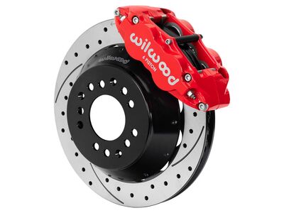 Wilwood 140-17985-DR SL6R 12.88" Front Brake Kit Drilled Art Morrison Roadster Shop Wilwood Spindles / Wilwood 140-17985-DR SL6R 13" Front Big Brake Kit