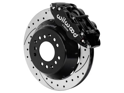 Wilwood 140-17986-D SL6R 14" Front Brake Kit Drilled Art Morrison, Roadster Shop Wilwood Spindles / Wilwood 140-17986-D SL6R 14" Front Big Brake Kit