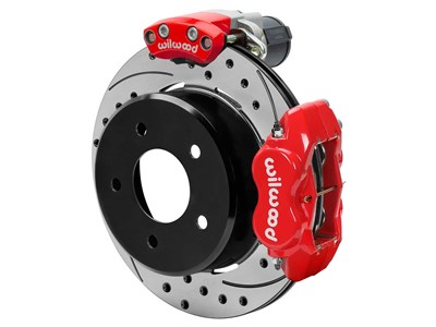 Wilwood 140-18043-DR Dynalite 12.19" Rear EPB Brake Kit Red Drilled 1988-98 GM C1500 5-Lug 3.25 O/S / Wilwood 140-18043-DR Dynalite 12" Rear Brake Kit