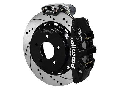 Wilwood 140-18046-D AERO4 14" Rear EPB Brake Kit, Black, Drilled 1988-98 GM C1500 5-Lug 3.25 Offset / Wilwood 140-18046-D AERO4 EPB Rear Big Brake Kit