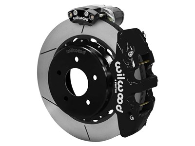 Wilwood 140-18046 AERO4 14" Rear EPB Brake Kit, Black, Slotted 1988-1998 GM C1500 5-Lug 3.25 Offset / Wilwood 140-18046 AERO4 EPB Rear Big Brake Kit