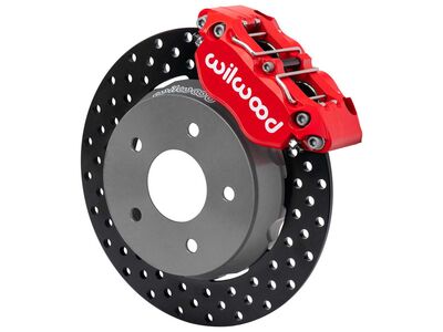 Wilwood 140-18059-DR Front Big Brake Kit, Red, Drilled, 2022-up Polaris RZR Turbo & Pro R 5-Lug / Wilwood 140-18059-DR RZR Front Big Brake Kit