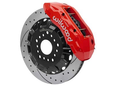 Wilwood 140-18123-DR TX6R 16" Big Brake Kit Red Drilled for 1963-1987 C10 With Wilwood ProSpindles / Wilwood 140-18123-DR TX6R 16" Big Brake Kit